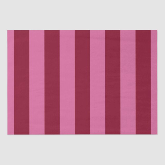 Salsa Flamingo Pink Stripe Seidenpapier (Vorderseite)