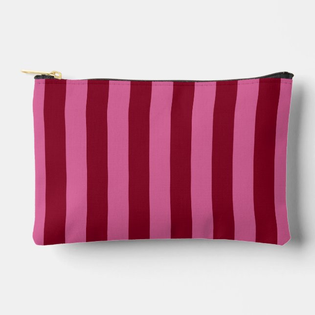 Salsa Flamingo Pink Stripe Zubehörtasche (Vorderseite)