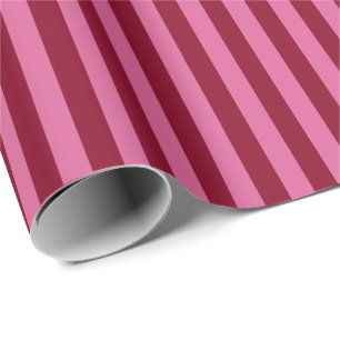 Salsa Flamingo Rosa Streifen Geschenkpapier