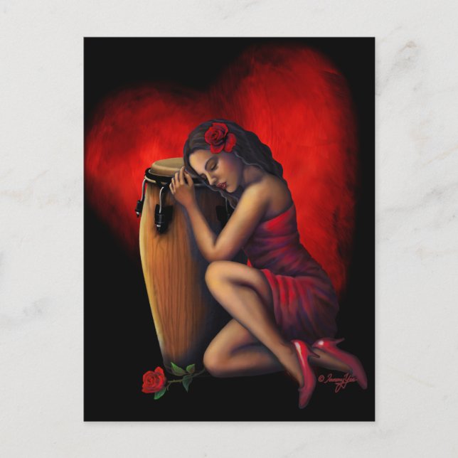 Salsa Heartbeat Postkarte (Vorderseite)