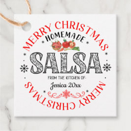 Salsa Homemade frohe Weihnachten aus Küche von Geschenkanhänger