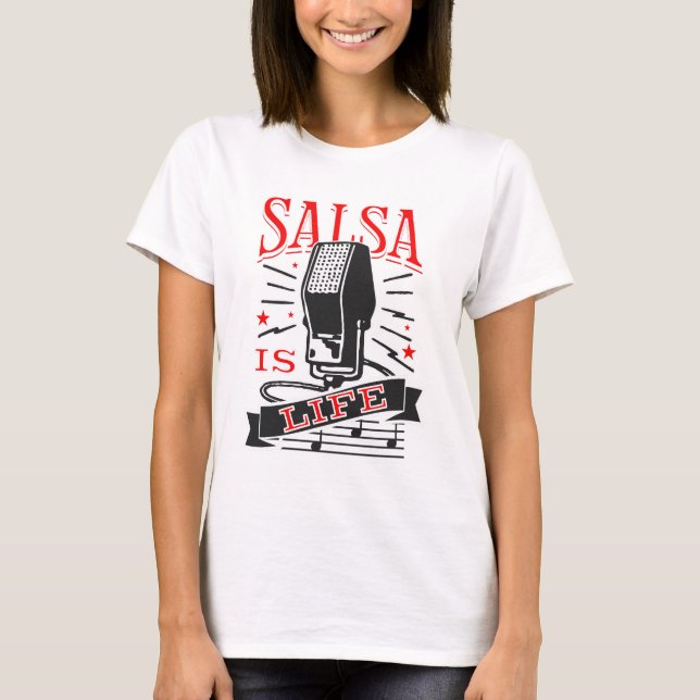 Salsa ist das Leben T-Shirt (Vorderseite)