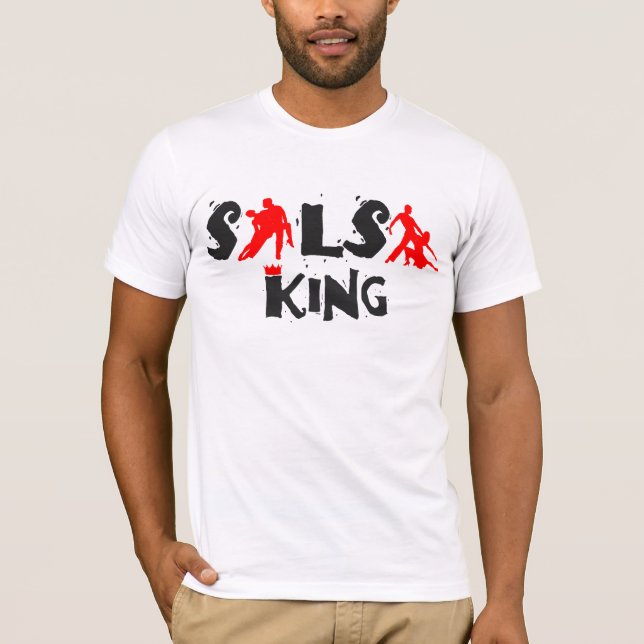 SALSA-KÖNIG T - Shirt - für Salsatanzliebhaber (Vorderseite)