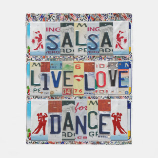 salsa LIVE LIEBE DANCE LICENSE TELLER Ballet Dance Fleecedecke