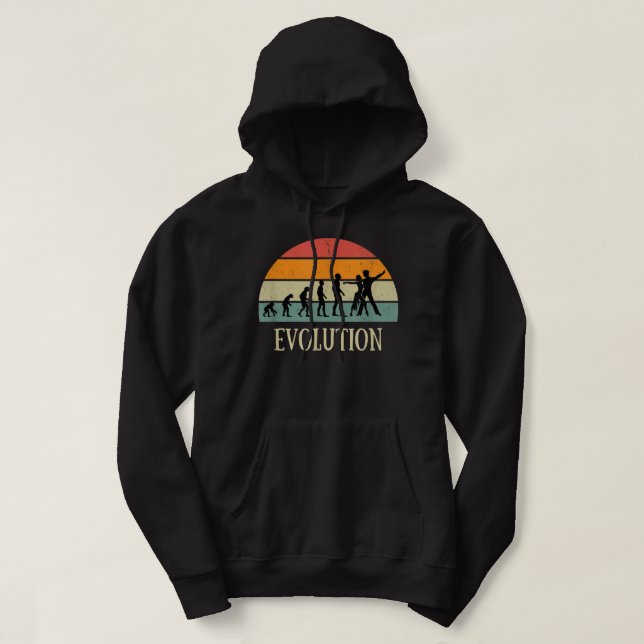 Salsa man Evolution Vintag Spaß Tanzsalsa Spaß Hoodie (Design vorne)