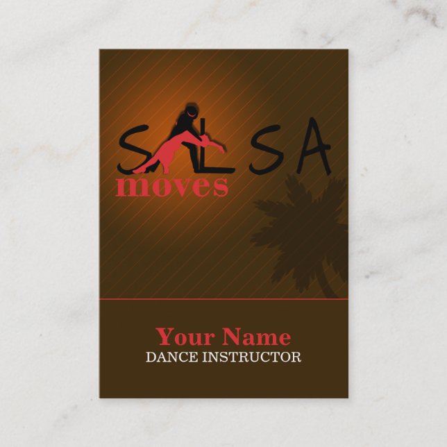 Salsa Moves - Business-, Schedule Card Terminkarte (Vorderseite)