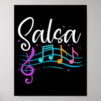 Salsa Musical Notes Latin Music Dance