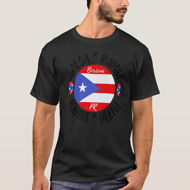 Salsa Plena Bomba Rumba Salsa Tanz für Frauen T-Shirt (Vorderseite)