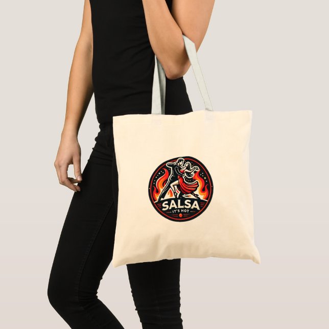 Salsa-Tanz, es ist heiß Tragetasche (Vorderseite (Produkt))