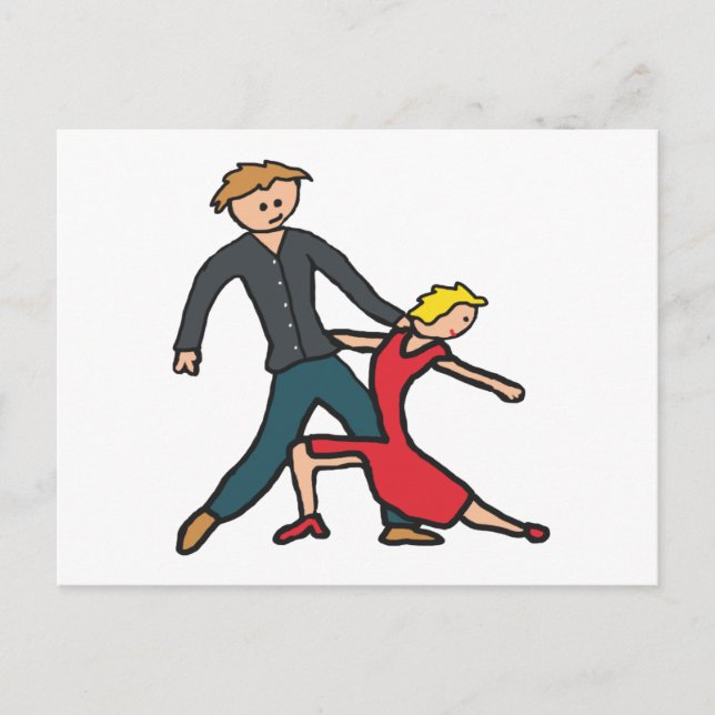 Salsa-Tanz Postkarte (Vorderseite)