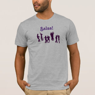 Salsa-Tanzen-Pose-Silhouetten kundenspezifisch T-Shirt