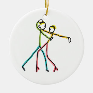 Salsa tanzende Figuren Keramik Ornament