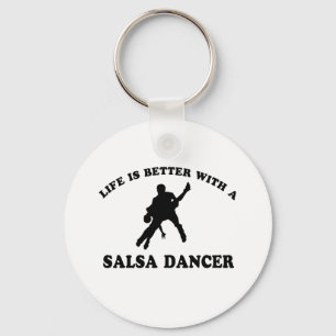 Salsa-Tänzer-Entwürfe Schlüsselanhänger
