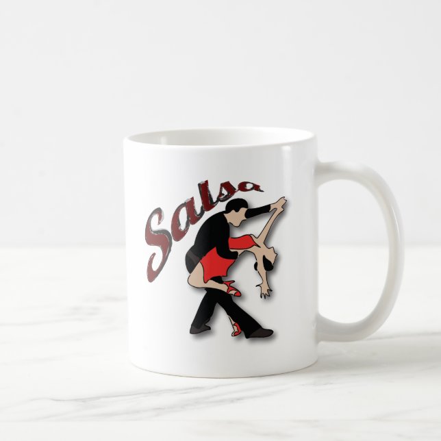 Salsa-Tänzer Kaffeetasse (Rechts)
