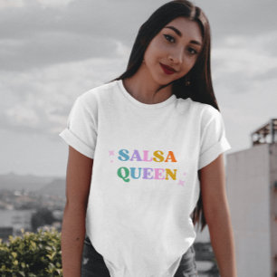Salsa-Tanzkönigin lateinamerikanisch modern schlic T-Shirt