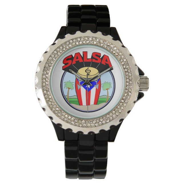 Salsa Time! Armbanduhr (Vorderseite)