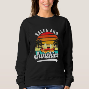 Salsa und Sunshine Vintag Sunset Summer Beach Sweatshirt