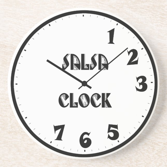 SalsaClock Untersetzer (Vorne)