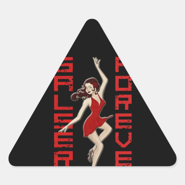 SALSERA FOREVER DREIECKIGER AUFKLEBER (Vorderseite)