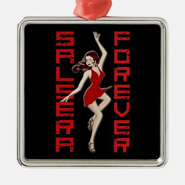 SALSERA FOREVER SILBERNES ORNAMENT (Vorne)