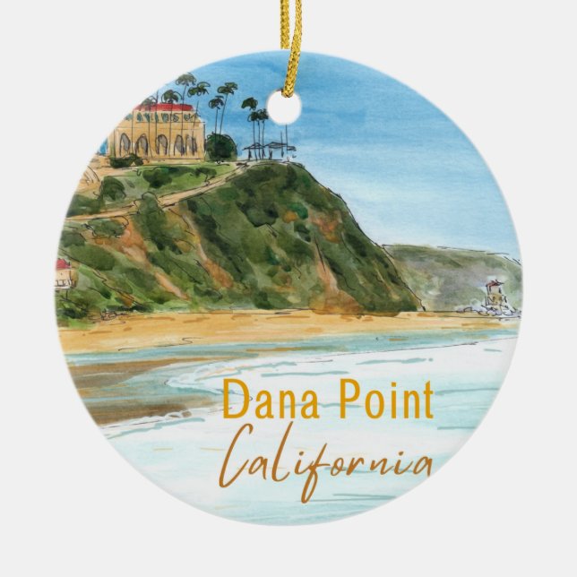 Salt Creek Beach, Dana Point, California Keramik Ornament (Vorne)