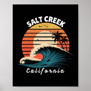 Salt Creek Beach Kalifornien Frauen Männer beim Su Poster