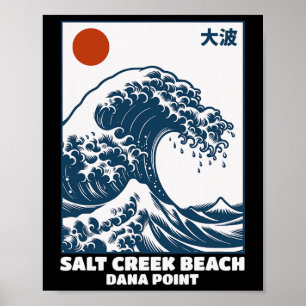 Salt Creek Beach Surf Spot Dana Point Surfen Grea Poster