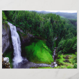 Salt Creek Falls Oregon Scrapbook Paper