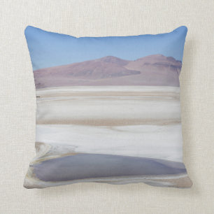 Salt Lake auf der Straße nach Argentinien Kissen