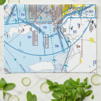 Salt Lake City Flyway Chart Geschirrtuch
