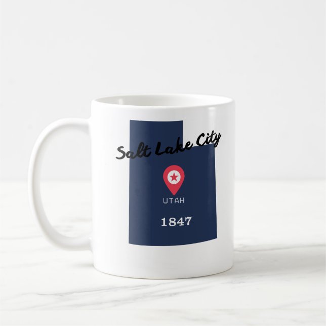 Salt Lake City Kaffeetasse  (Links)