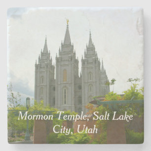 Salt Lake City Mormon Tempel Stone Untersetzer