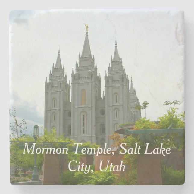 Salt Lake City Mormon Tempel Stone Untersetzer (Vorderseite)