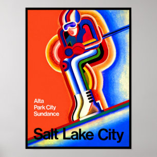 Salt Lake City Reiseplakat. Poster