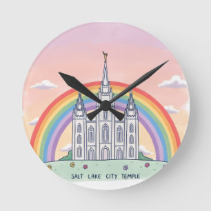 „Salt Lake City“ Runde Wanduhr