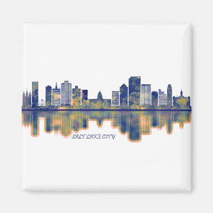 Salt Lake City Skyline Magnet