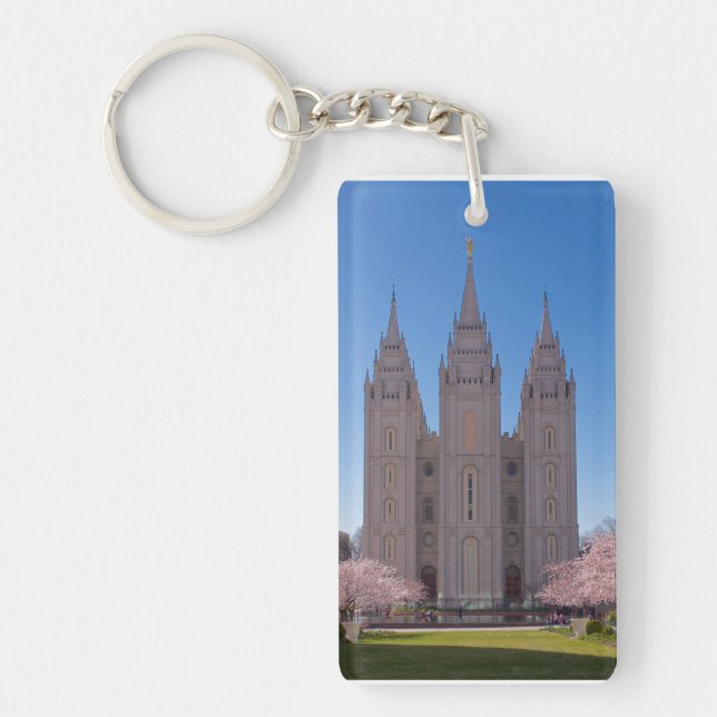 Salt Lake City-Tempel keychain. Schlüsselanhänger (Vorderseite)