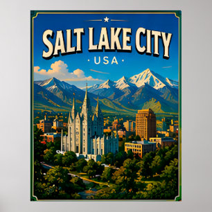 Salt-Lake-City-Tempel Poster
