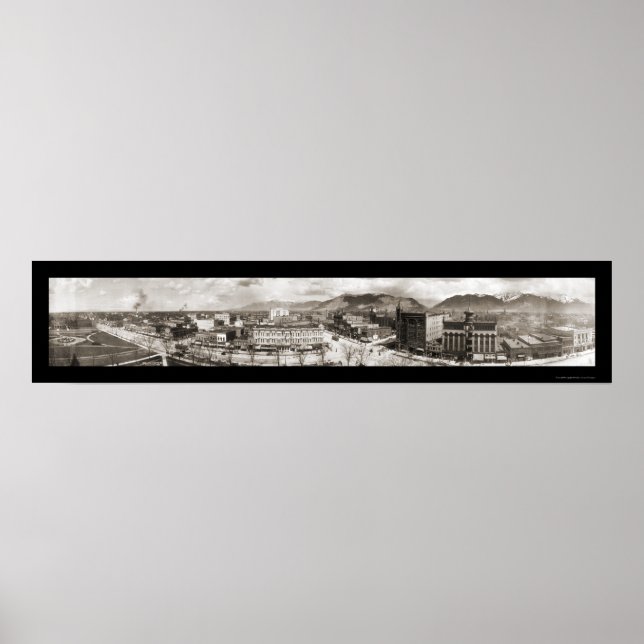 Salt Lake City UT Foto 1909 Poster (Vorne)