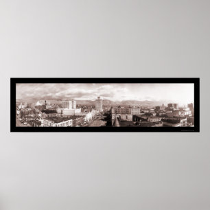 Salt Lake City UT Panorama Foto 1913 Poster