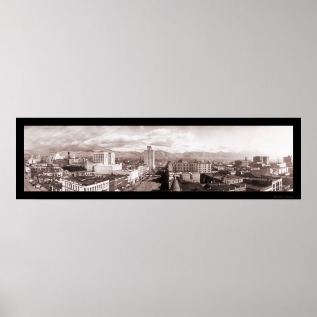 Salt Lake City UT Panorama Foto 1913 Poster (Vorne)