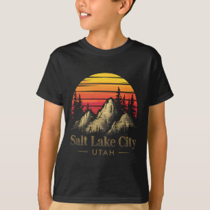 Salt Lake City Utah Bergwandern Souvenir Geschenk T-Shirt