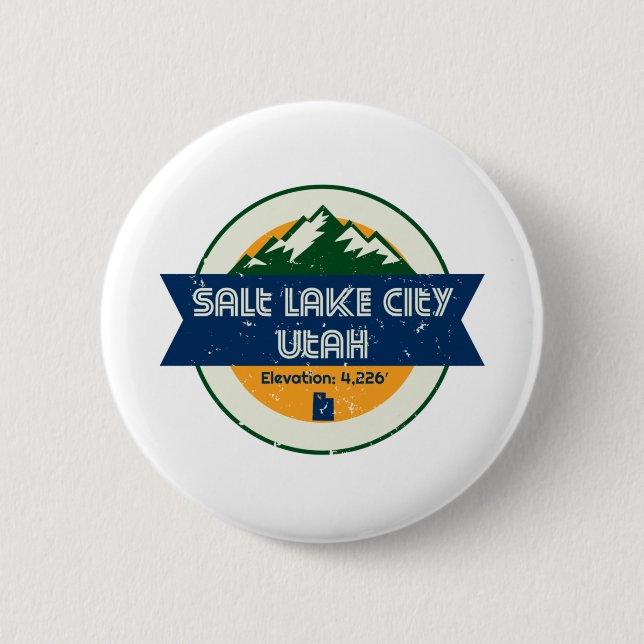 Salt Lake City Utah Button (Vorderseite)