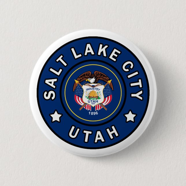 Salt Lake City Utah Button (Vorderseite)