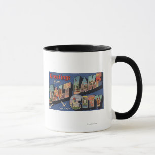 Salt Lake City, Utah - Große Briefmarkenszenen 2 Tasse