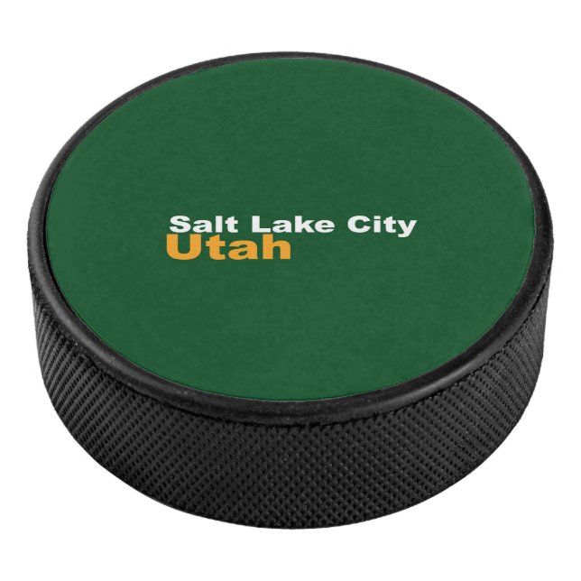 Salt Lake City, Utah Hockey Puck (3/4)