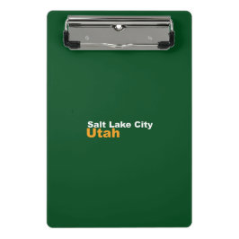 Salt Lake City, Utah Mini Clipboard Mini Klemmbrett