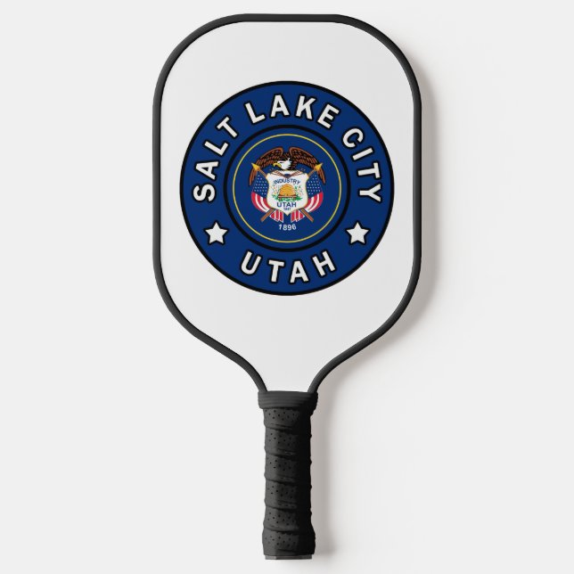 Salt Lake City Utah Pickleball Schläger (Vorderseite)