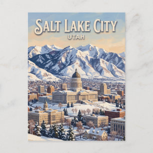 Salt Lake City Utah Postkarte