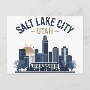 Salt Lake City Utah Retro Vintage Reisen Postkarte